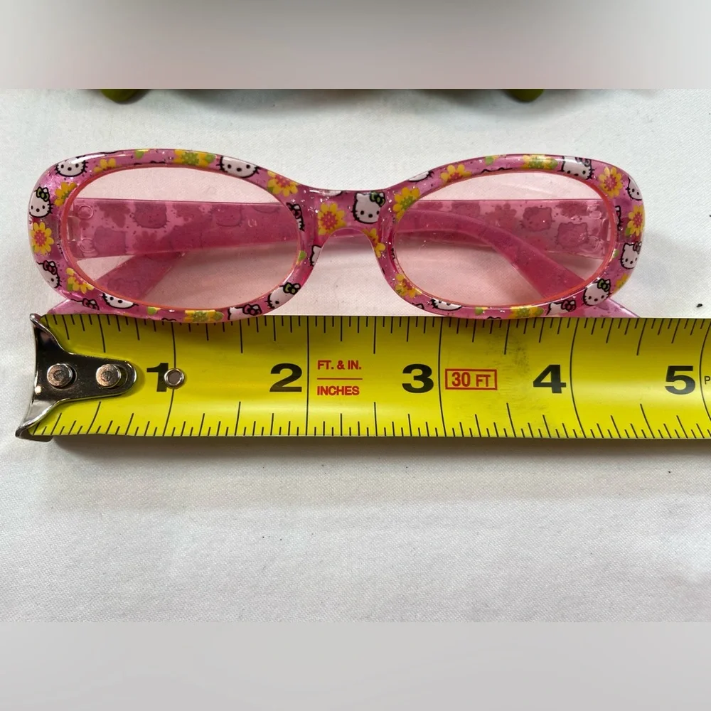 Trendy Kids Sunglasses 4pairs Bright Green, Olive Fish shape, Miss Kitty,‎ white